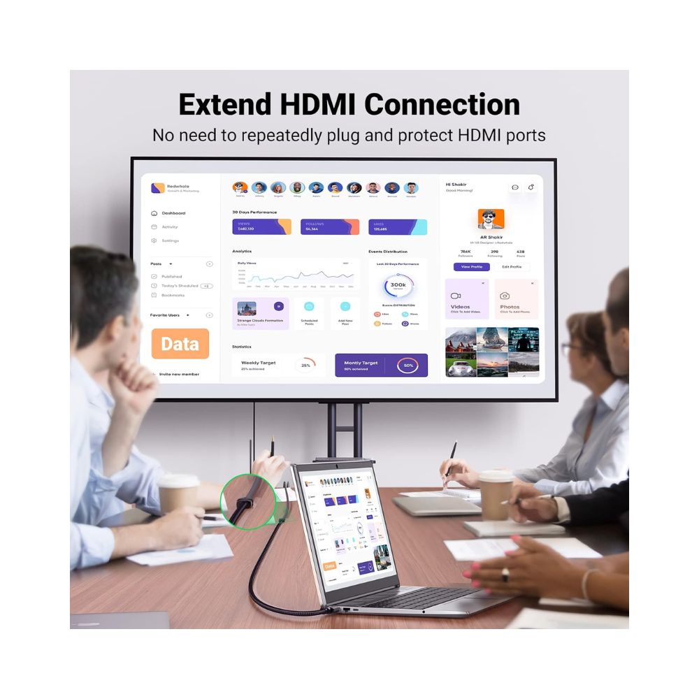 Ugreen 40447 HDMI Extension Cable 1m Ugreen 40447 HDMI Extension Cable 1m